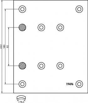 Комплект гальмівних накладок, WVA 19496/19488 (стандарт) (з заклепками) Ulltimate JA19496-0