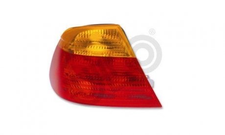 Задній ліхтар лівий (зовнішн, без лампочок, колір повороту помаранчевий, колір скла червон) BMW 3 E46 Кабріолет 06.01-09.06 ULO 6855-01