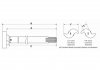 Фото автозапчастини вал гальмівний SAF d45.7mm L-719mm >1995 правий (пошкоджений) Universal Components A5702 (фото 2)