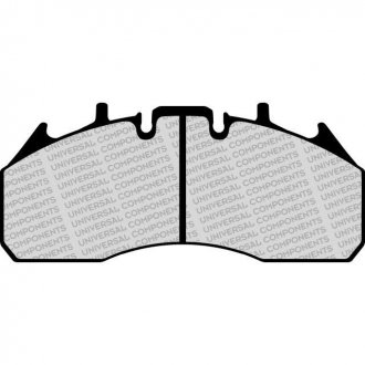 Фото автозапчасти колодки тормозные Renault PREMIUM II, MAGNUM DXI, VOL, FM/FH Universal Components KLTE0225RU