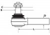 Фото автозапчастини наконечник рульової тяги UC Universal Components VLBJ0005 (фото 1)