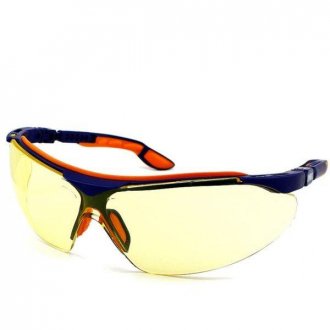 Защитные очки i-vo с боковыми дужками, UV 400, цвет линз: янтарный, стандарты: EN 166; EN 170, цвет: синий/оранжевый UVEX 9160.520 (фото 1)