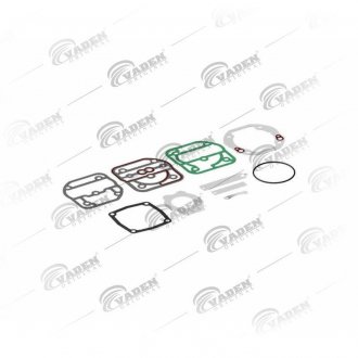 Комплект ремонтных прокладок с клапанами компрессора MAN 2556/2566/2866 (стр. каталога 2010г. 104) (стр. каталога 2012г. 130) Vaden 1200060100 (фото 1)