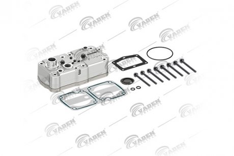Фото автозапчасти головка блока цилиндров воздушного компрессора, подходит для LK 4998 (в сборе) MAN Vaden 12 24 10
