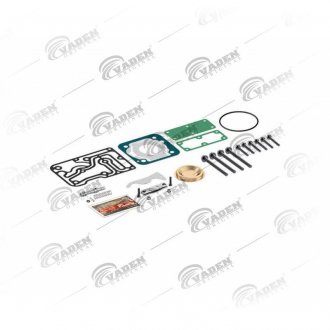 Ремкомплект головки компрессора (прокладки+клапаны) IVECO STRALIS/TRAKER/EUROTECH/EUROSTAR полный Vaden 1500020750