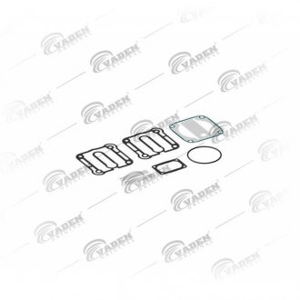 Комплект ремонтных прокладок с клапанами компрессора KNORR, IVECO Tector (стр. каталога 2010г. 206) (стр. каталога 2012г. 250) (42549207, A66RK058A, SEB22532) Vaden 1500080100