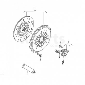 Фото автозапчасти диск зчеплення та нажимний диск VAG 022141015C
