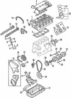 Фото автозапчасти шатун awt 1.8-1.9 VAG 06A198401E