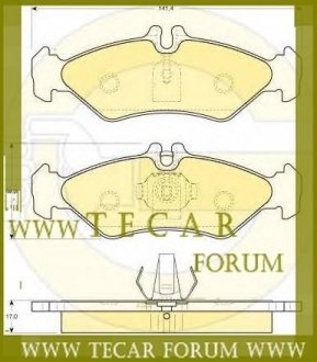 Фото автозапчасти колодка тормозная (к-кт) VW LT (97-07) VAG 2D0698451D