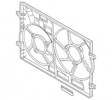 Фото автозапчасти рамка вентилятора VAG 3Q0121205B