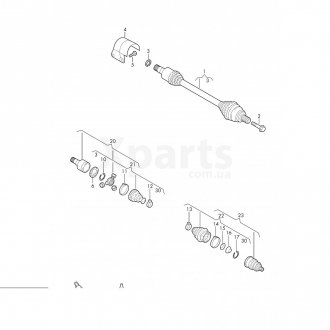 Фото автозапчастини шРКШ з пильником VAG 5C0498201A