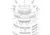 Фото автозапчасти решетка (заглушка) переднего бампера Octavia A7 центральная VAG 5E0853677 9B9 (фото 2)