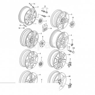 Фото автозапчасти диск колеса легкосплавний VAG 6L0601025G72V