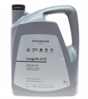 Моторна олія LONGLIFE III FE 0W-30 (GS55545M2,) VAG GS55545M4