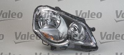 Фара левая (H1/H7, электрический, с моторчиком, цвет вкладыша: хромированный) Volkswagen POLO Valeo 043012