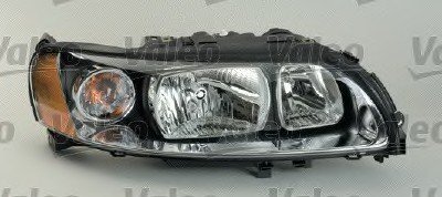 Фара левая (H7/H9, электро, с моторчиком, галоген; с лампочкой, цвет поворота: прозрачная) VOLVO S60 I -04.10 Valeo 043522
