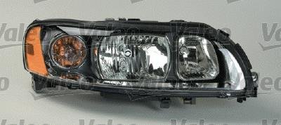 Фара левая (H7/H9, электро, с моторчиком, галоген; с лампочкой, вставить цвет: темный, цвет поворота: прозрачная) VOLVO V70 II -12.08 Valeo 043530