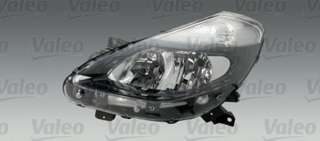 Фара правая (H7, электро, галоген; с лампочкой, вставить цвет: черный, цвет поворота: прозрачная) RENAULT CLIO III Valeo 044048