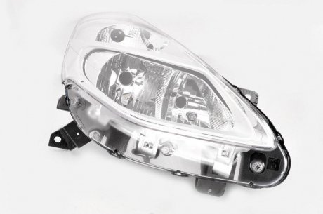 Фара правая (2*H7, электро, галоген; с лампочкой, цвет поворота: прозрачная) RENAULT CLIO III -11.12 Valeo 044052 (фото 1)
