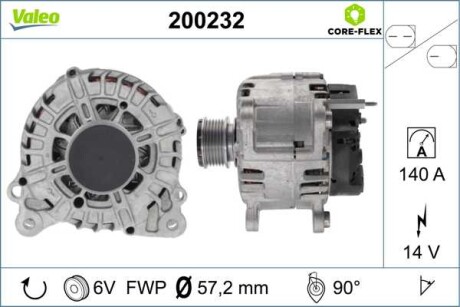 Фото автозапчастини генератор Valeo 200232