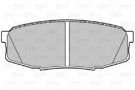 Гальмівні колодки дискові TOYOTA LandCruiser200 4,5-4,7 задні 08- Valeo 301340