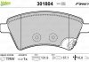 Тормозные колодки передние FIAT SEDICI; SUZUKI SX4 1.5-2.0D 06.06- Valeo 301804 (фото 1)