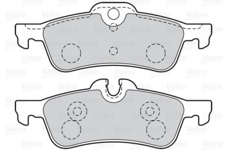 Тормозные колодки дисковые MINI Cooper/One/Works 1,4-1,6 задние 01-07 Valeo 302040 (фото 1)
