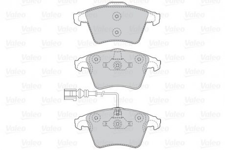 Тормозные колодки дисковые Volkswagen Multivan/Transporter 1,9-3,2 передние 03- Valeo 302041 (фото 1)