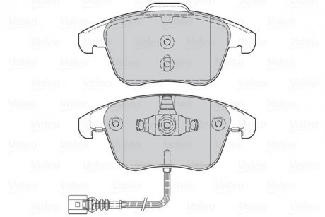 Тормозные колодки дисковые AUDI Q3 1,4-2,0 передние 11-18 Valeo 302261 (фото 1)