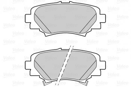 Тормозные колодки дисковые MAZDA 3 1,5-2,2 задние 13- Valeo 302288
