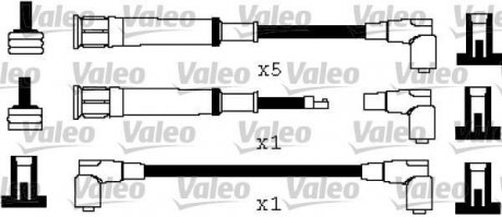 Комплект проводів запалювання BMW 5 (E28), 5 (E34), 6 (E24), 7 (E23), 7 (E32) 3.0/3.4 09.82-03.94 Valeo 346377 (фото 1)
