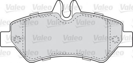 Комплект тормозных колодок, дисковый тормоз Valeo 541728 (фото 1)