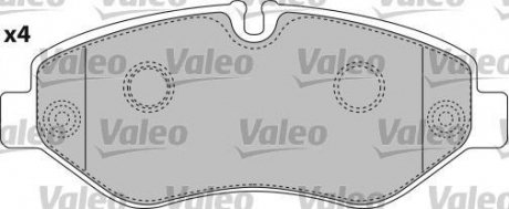 Тормозные колодки IVECO DAILY IV 2287/2998 05.06-08.11 Valeo 541734 (фото 1)