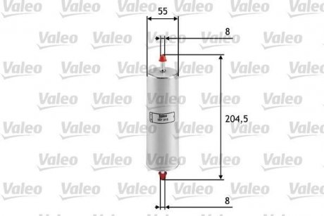 Топливный фильтр Valeo 587015