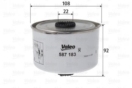 Фільтр паливний Valeo 587183 (фото 1)
