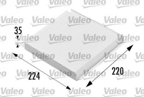 Фото автозапчастини фільтр салону CITROEN BERLINGO, BERLINGO/MINIVAN, JUMPY, XSARA; PEUGEOT PARTNER, PARTNER/MINIVAN 1.1-2.0D 06.96- Valeo 698657