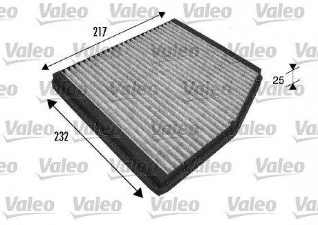 Фильтр салона с элементами активированного угля FIAT DOBLO, DOBLO CARGO, PUNTO; LANCIA MUSA, YPSILON 1.2-1.9D 09.99- Valeo 698839