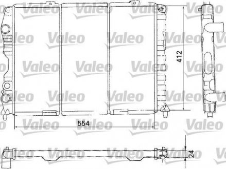 Фото автозапчасти радиатор основной ALFA ROMEO GTV, SPIDER 1.8-3.2 09.94-10.05 Valeo 731283