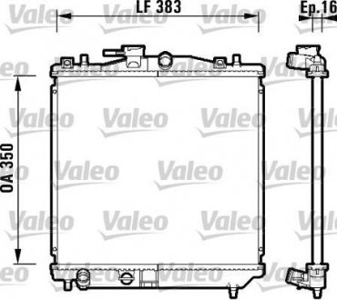 Радиатор двигателя SUBARU VIVIO 0.7 03.92-10.95 Valeo 734157