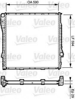 Фото автозапчастини радіатор основний BMW X5 (E53) 3.0/3.0D/4.4 05.00-12.06 Valeo 734895