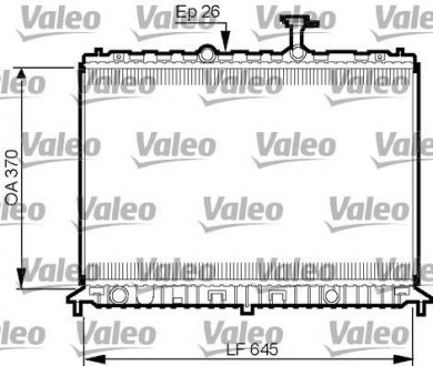 Фото автозапчасти радиатор основной (автоматическая) KIA RIO II 1.4/1.6 03.05- Valeo 735501