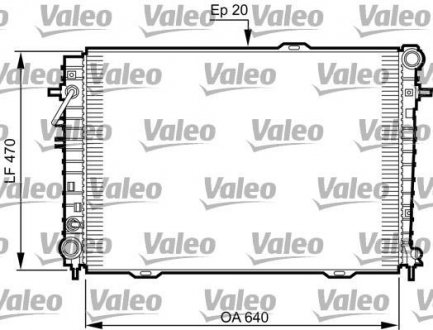 Радіатор основний (автоматична) KIA SPORTAGE 2.0D 09.04- Valeo 735507