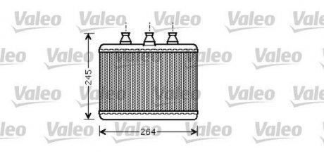 Радиатор печки (180x261x26) BMW 7 (E65, E66, E67) 3.0-6.0 07.01-08.08 Valeo 812365