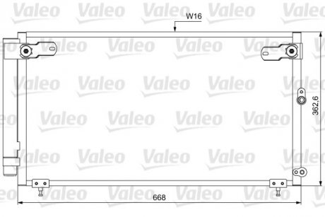 Радиатор кондиционера LEXUS IS I, IS SPORTCROSS 2.0/3.0 04.99-10.05 Valeo 814047