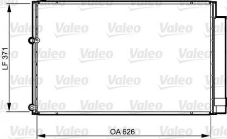 Радіатор кондиціонера (із сушаркою) TOYOTA PRIUS 1.5H 09.03-12.09 Valeo 814158 (фото 1)