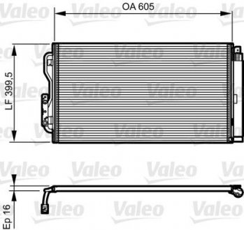 Радиатор кондиционера BMW 1 (F20/F21)/3 (F30/F80) 11- Valeo 814191