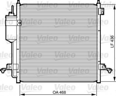 Радиатор кондиционера (с осушителем) MITSUBISHI левый 200/TRITON 2.5D 11.05-12.15 Valeo 814214