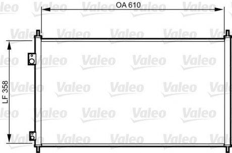 Радиатор кондиционера HONDA CIVIC VII 1.4-2.0 12.00-12.05 Valeo 814243