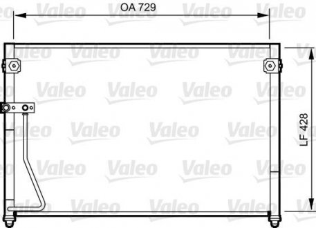 Фото автозапчастини радіатор кондиціонера TOYOTA PREVIA 2.0D/2.4 02.00-02.06 Valeo 814261 (фото 1)