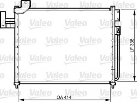 Радиатор кондиционера MAZDA PREMACY 2.0D 10.99-03.05 Valeo 814316